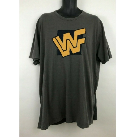 WWE Other - Old School WWF Logo Embroidered  Wrestling T-Shirt